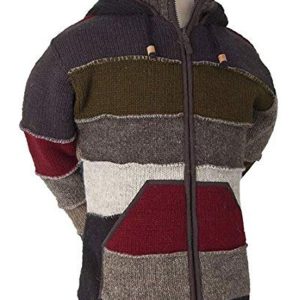 Made in Nepal Patchwork Hippie Wool Pullover