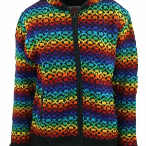 Handmade Hippie Wool Jacket: Pure Wool