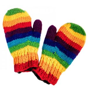 Handmade Knit Wool Gloves