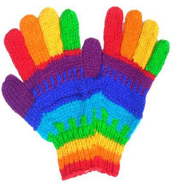 Handmade Knit Wool Gloves