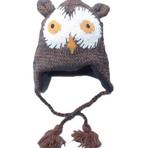 Knitted Fleece-lined Animal Hats