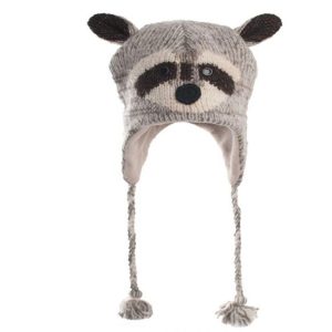 Knitted Fleece-lined Animal Hats