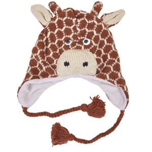 Knitted Fleece-lined Animal Hats