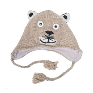 Knitted Fleece-lined Animal Hats