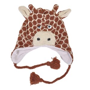 Knitted Fleece-lined Animal Hats