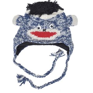 Knitted Fleece-lined Animal Hats