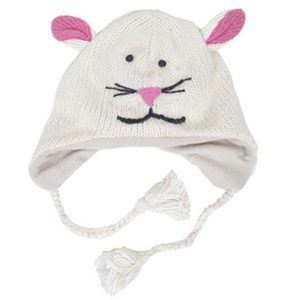 Knitted Fleece-lined Animal Hats