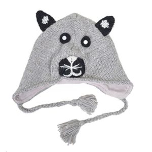 Knitted Fleece-lined Animal Hats