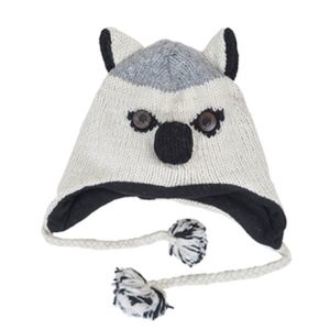 Knitted Fleece-lined Animal Hats