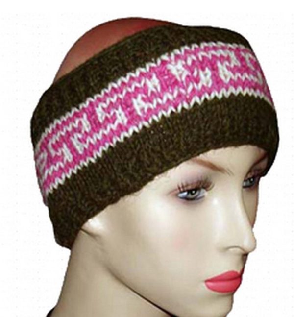 Boho Patterns Cozy Thick Wool Headband