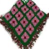 Hand Knitted Wool Crochet Poncho