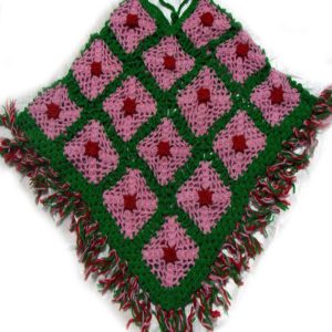 Hand Knitted Wool Crochet Poncho