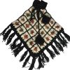 Hand Knitted Wool Crochet Poncho