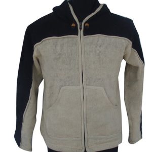 Handmade Hippie Wool Jacket: Pure Wool