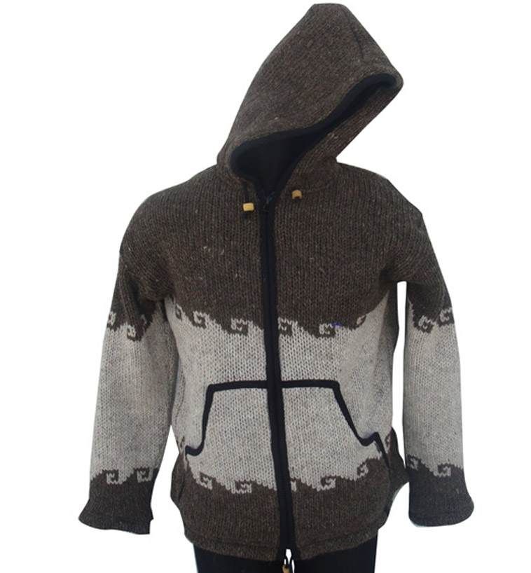 Handmade Hippie Wool Jacket: Pure Wool Handmade Hippie Wool Jacket: Pure Wool