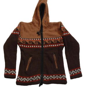 Handmade Hippie Wool Jacket: Pure Wool