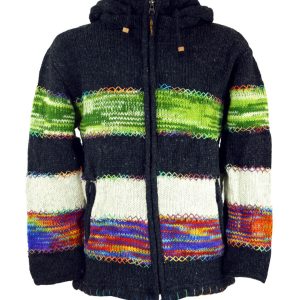 Handmade Hippie Wool Jacket: Pure Wool
