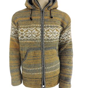 Handmade Hippie Wool Jacket: Pure Wool