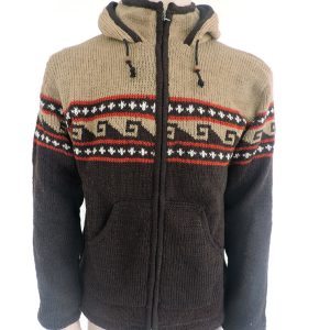 Handmade Hippie Wool Jacket: Pure Wool