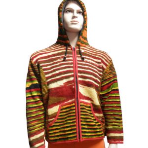 Handmade Hippie Wool Jacket: Pure Wool