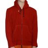 Plain Red Tone Bohemian Warm Wool Jacket