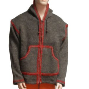 Handmade Hippie Wool Jacket: Pure Wool