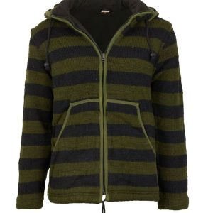 Warm Fleece Lined Check Woolen Jacket