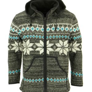 Handmade Hippie Wool Jacket: Pure Wool