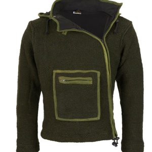 Handmade Hippie Wool Jacket: Pure Wool