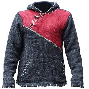 Handmade Hippie Wool Jacket: Pure Wool