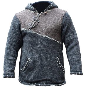 Handmade Hippie Wool Jacket: Pure Wool