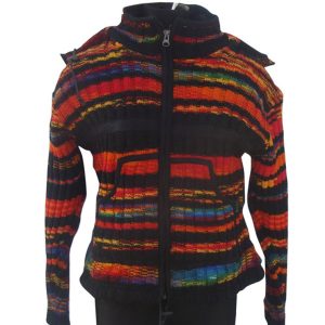 Handmade Hippie Wool Jacket: Pure Wool