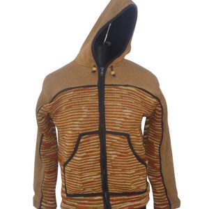 Handmade Hippie Wool Jacket: Pure Wool