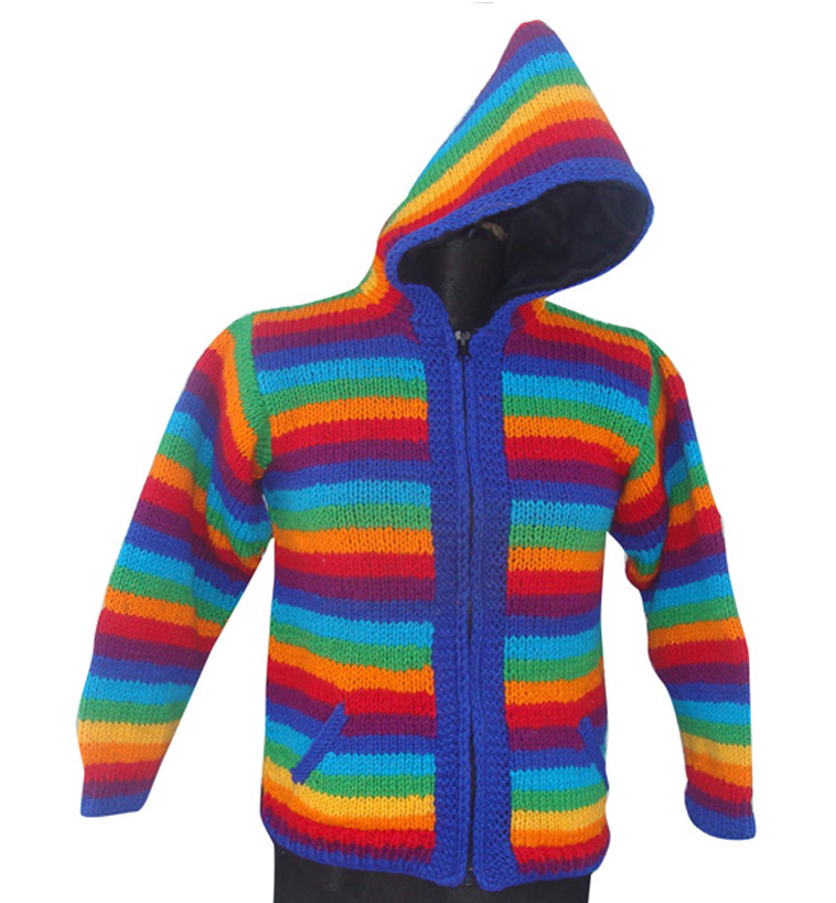 Rainbow Colored Stylish Woolen Winter Wear Rainbow Colored Stylish Woolen Winter Wear