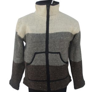 Handmade Hippie Wool Jacket: Pure Wool