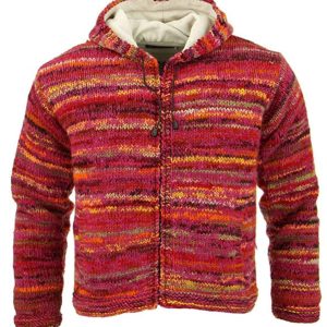 Handmade Hippie Woman Wool Jacket: Pure Wool