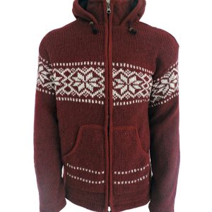 Handmade Hippie Woman Wool Jacket: Pure Wool