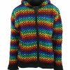Handmade Hippie Woman Wool Jacket: Pure Wool
