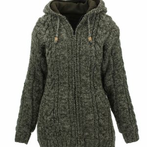 Handmade Hippie Woman Wool Jacket: Pure Wool