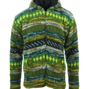 Handmade Hippie Woman Wool Jacket: Pure Wool