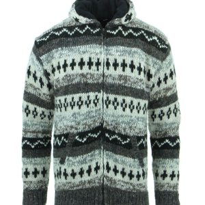 Handmade Hippie Woman Wool Jacket: Pure Wool