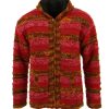 Handmade Hippie Woman Wool Jacket: Pure Wool