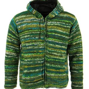 Handmade Hippie Woman Wool Jacket: Pure Wool