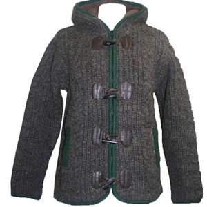 Handmade Hippie Woman Wool Jacket: Pure Wool