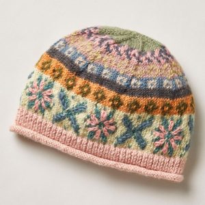 Handmade knit Wool beanie