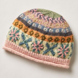 Handmade knit Wool beanie