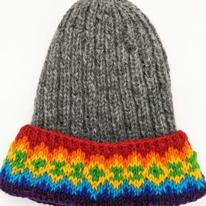 Handmade knit Wool beanie