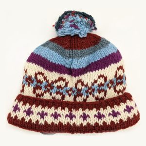 Handmade knit Wool beanie