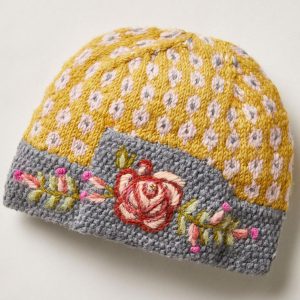 Handmade knit Wool beanie