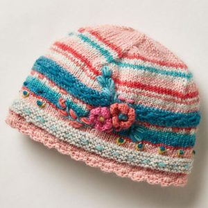 Handmade knit Wool beanie